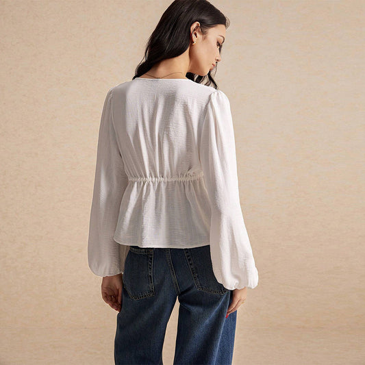 Versatile Long-sleeve Blouse