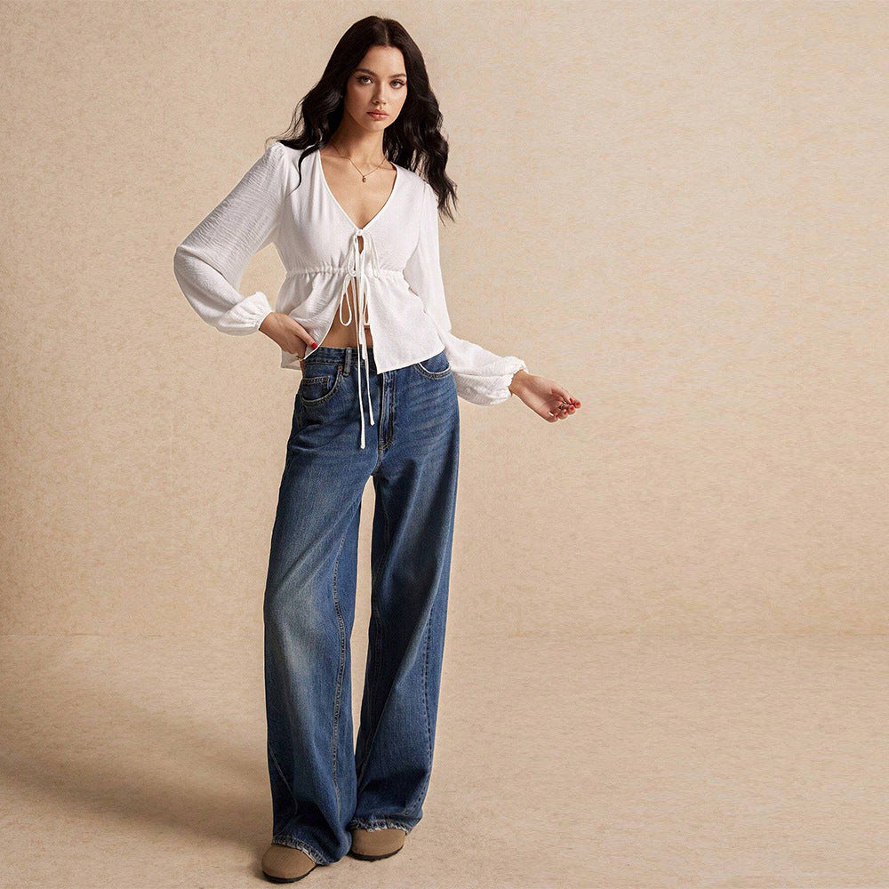 Versatile Long-sleeve Blouse