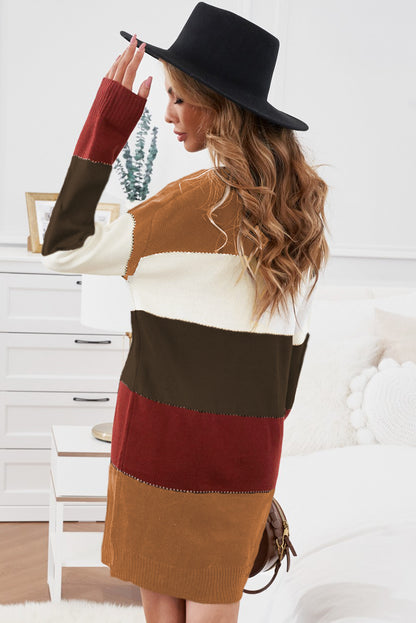 Colorblock Longline Sweater