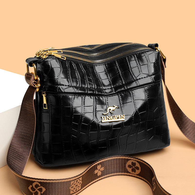 Large Capacity Multi Compartment Cross Body Bag Casual All-matching