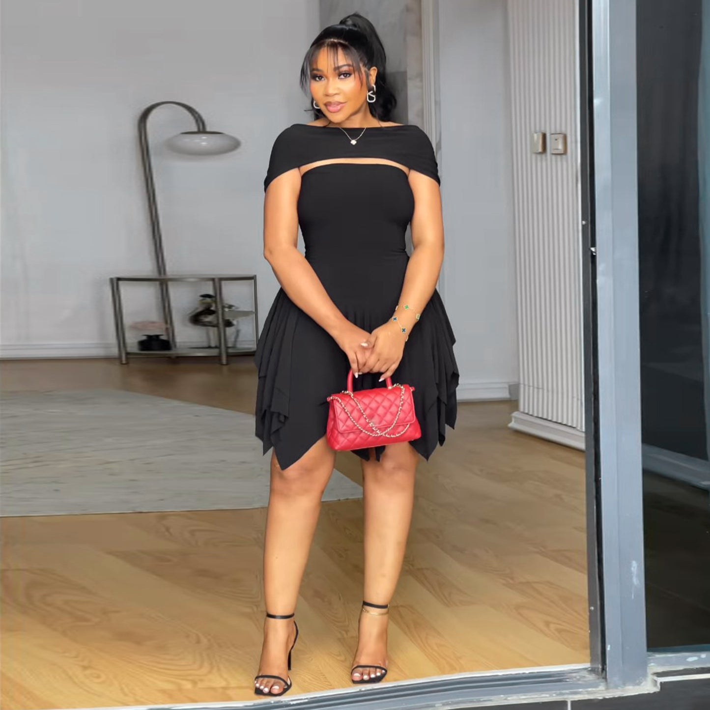 Tube Top Tight-fitting Hip-hugging Mini Skirt Street-style Sexy