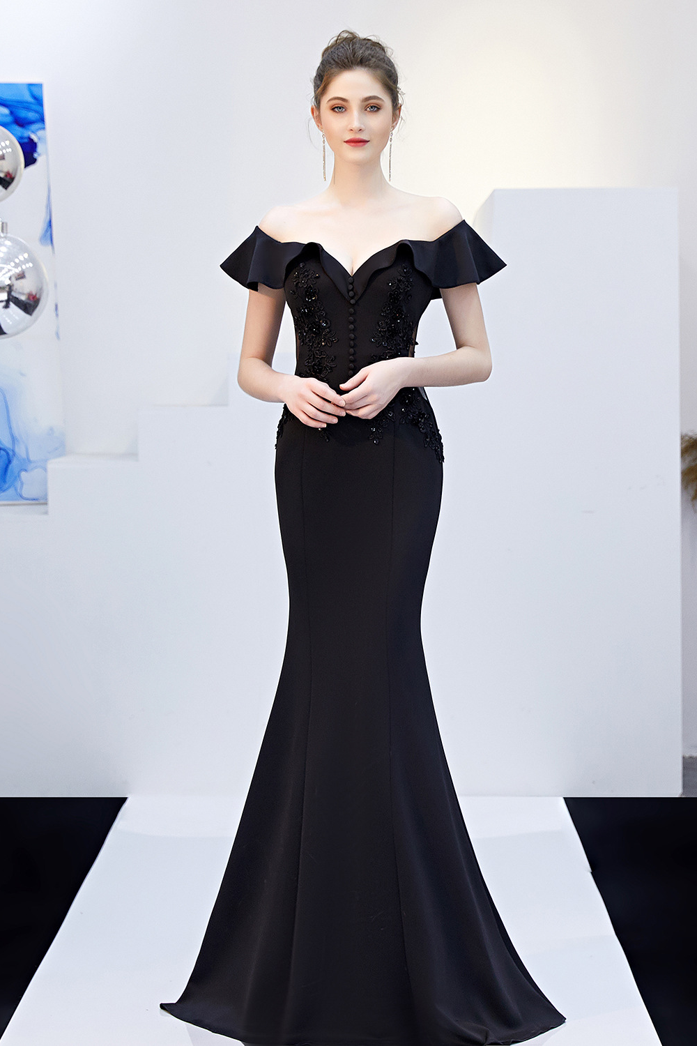 Slim-Fit Fishtail Mermaid Evening Dress