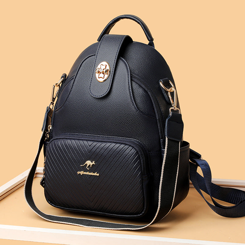 Ladies New Stylish And Versatile Go Out All-matching Backpack