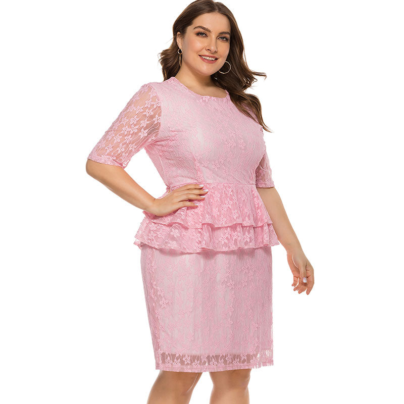 Plus-size Full Lace Dress