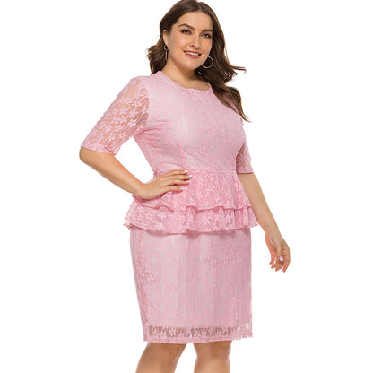 Plus-size Full Lace Dress