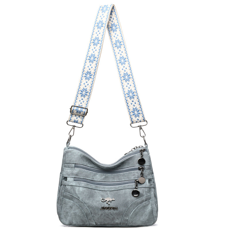 Fashion Women Shoulder Bag Large Capacity Soft Leather Textured Tote