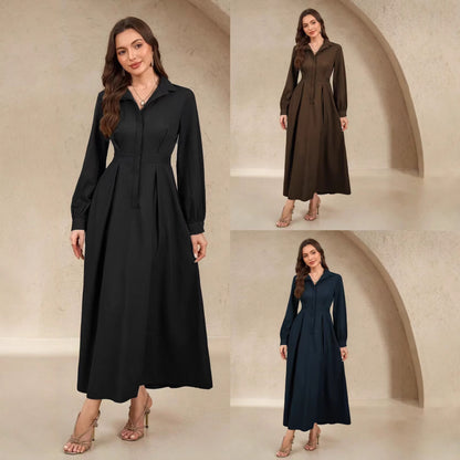 Fashionable And Elegant Long-sleeved Dress For Women