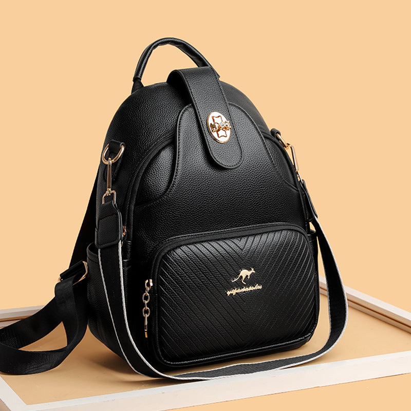 Ladies New Stylish And Versatile Go Out All-matching Backpack