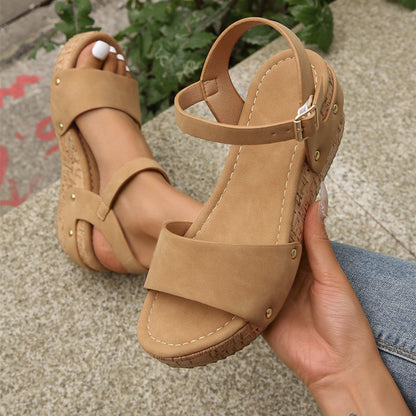 Roman Wedge Sandals For Women