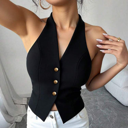 Halter Vest Amazon Summer Backless Strappy Cardigan Women's Clothing