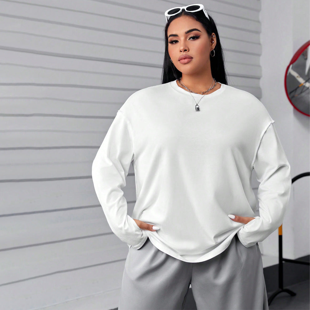 Women's Round Neck Simple Autumn Winter Sweater