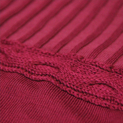 winter new round neck skirt Vintage long sleeve sweater dress