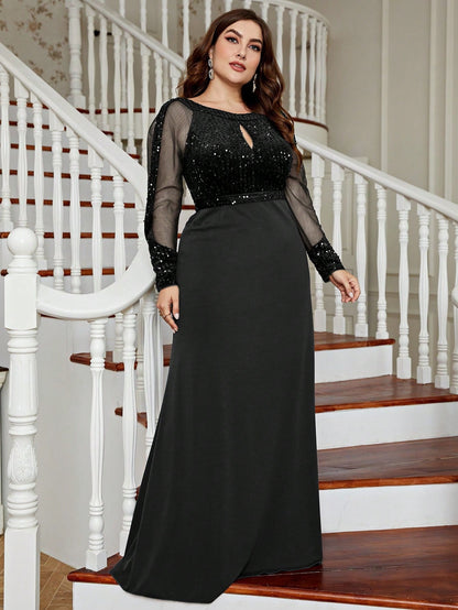 Plus Size Slim Fit Dress Party Gathering Banquet