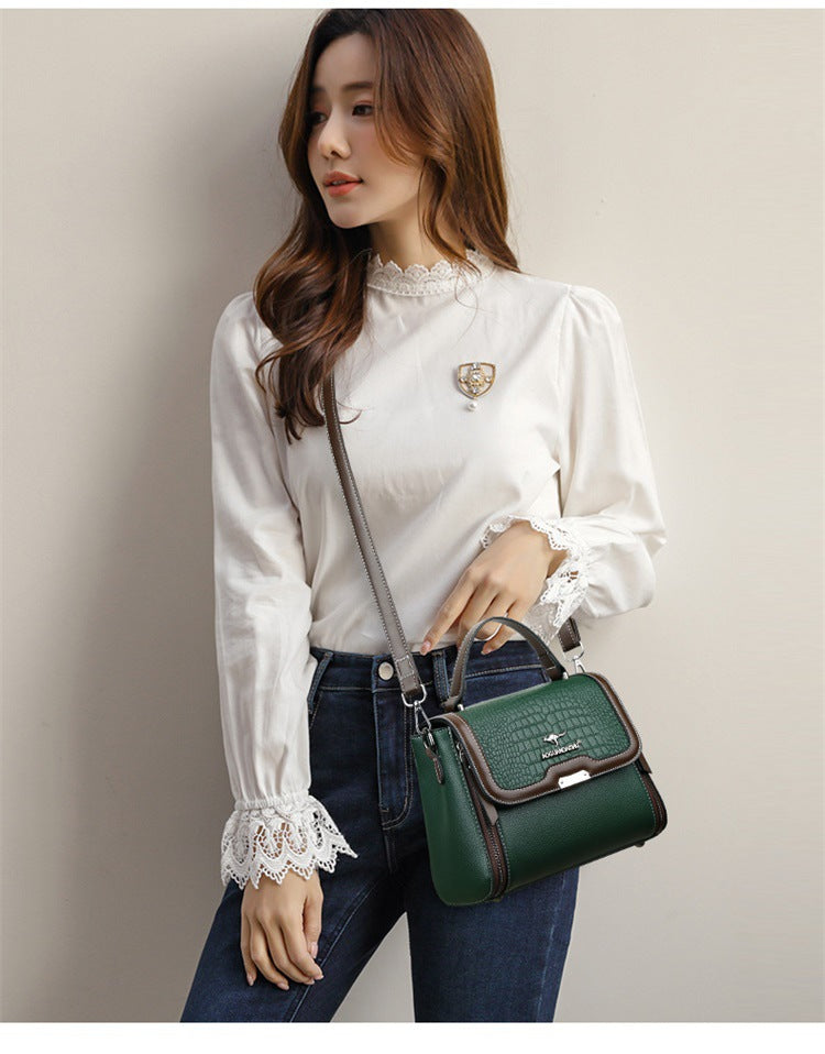 Women's Shoulder Crossbody Small Square Mother Bag Elegant