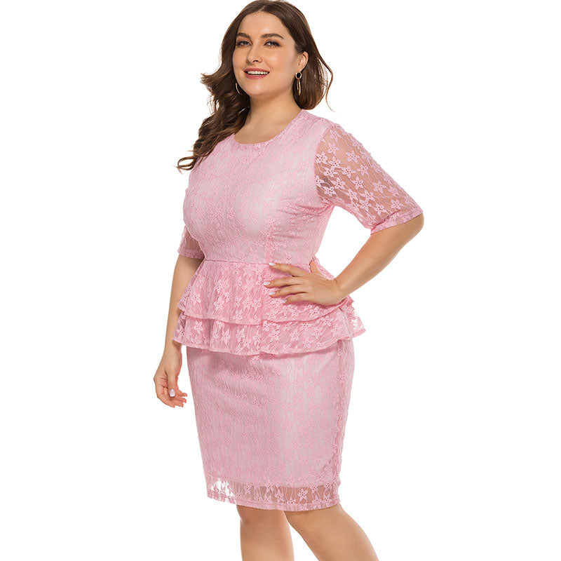 Plus-size Full Lace Dress