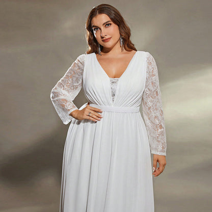 Formal Dress Plus Size Long Sexy Loose Waist Dress For Prom Party Wedding