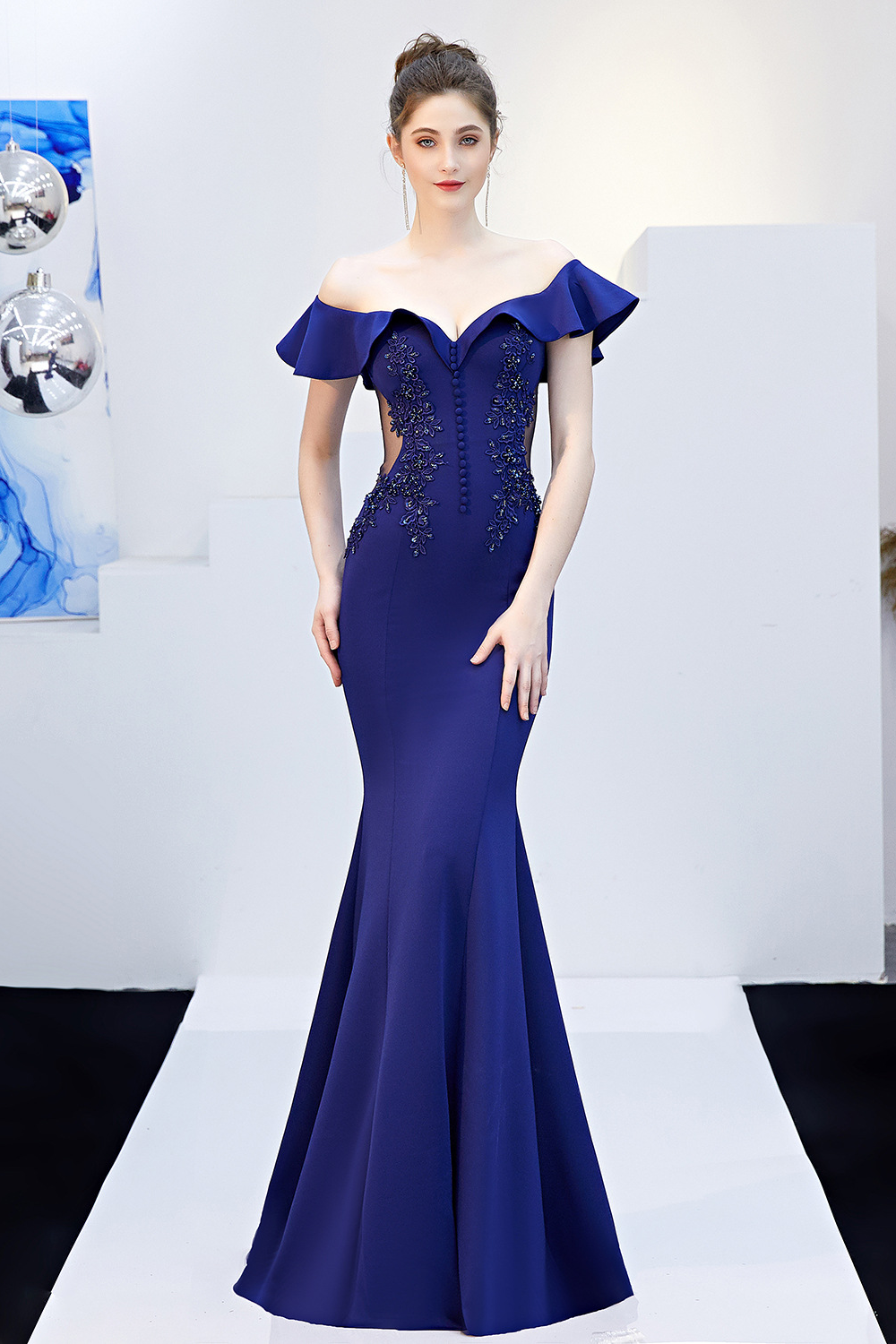 Slim-Fit Fishtail Mermaid Evening Dress