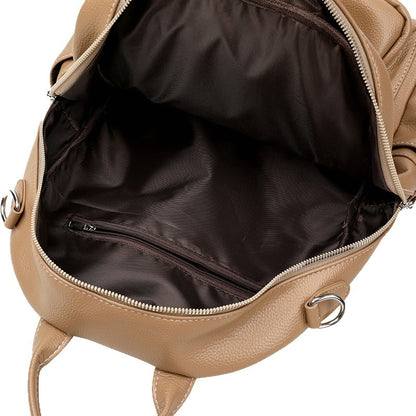 New Multi-functional Hand-held Genuine Leather Tassel Backpack