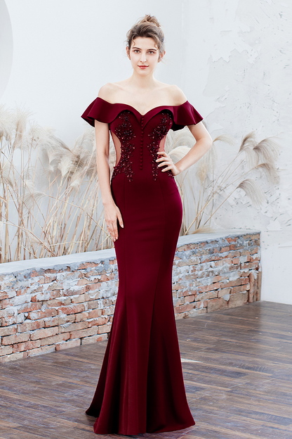 Slim-Fit Fishtail Mermaid Evening Dress