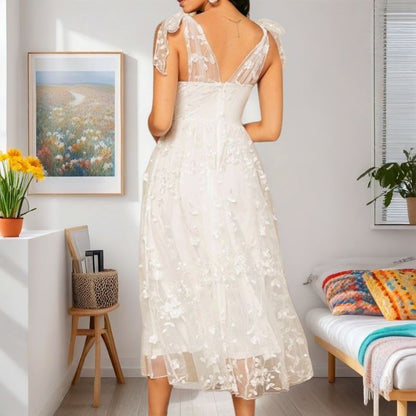 Strapless Evening Gown With A Bow Detail Elegant Dress