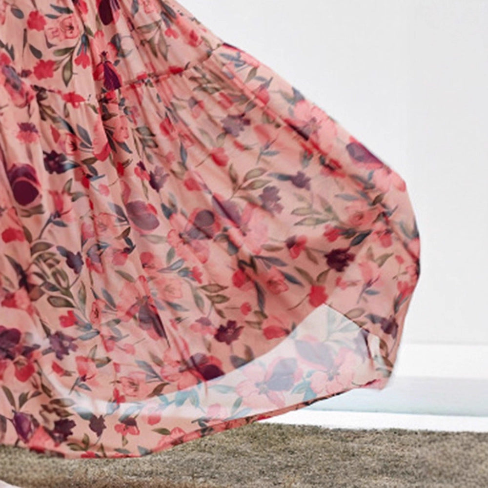 Women's Long Sleeve Printed Dress