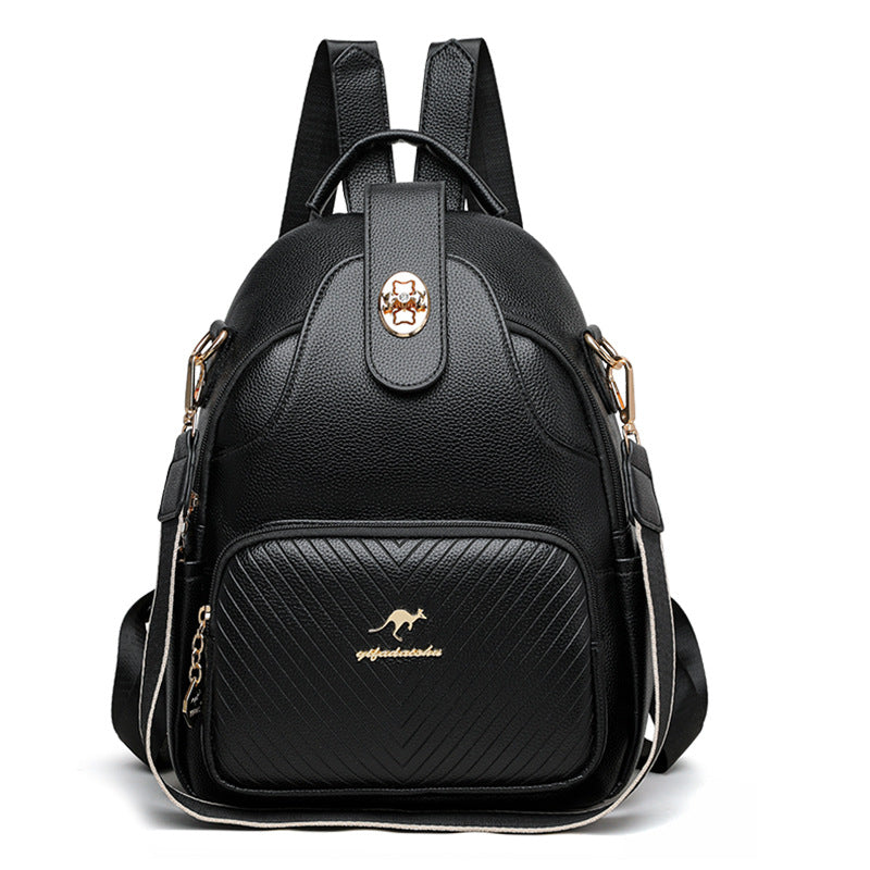 Ladies New Stylish And Versatile Go Out All-matching Backpack