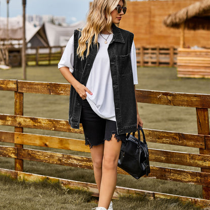 New Denim Waistcoat Vest Spring And Autumn