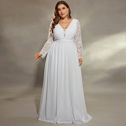 Formal Dress Plus Size Long Sexy Loose Waist Dress For Prom Party Wedding