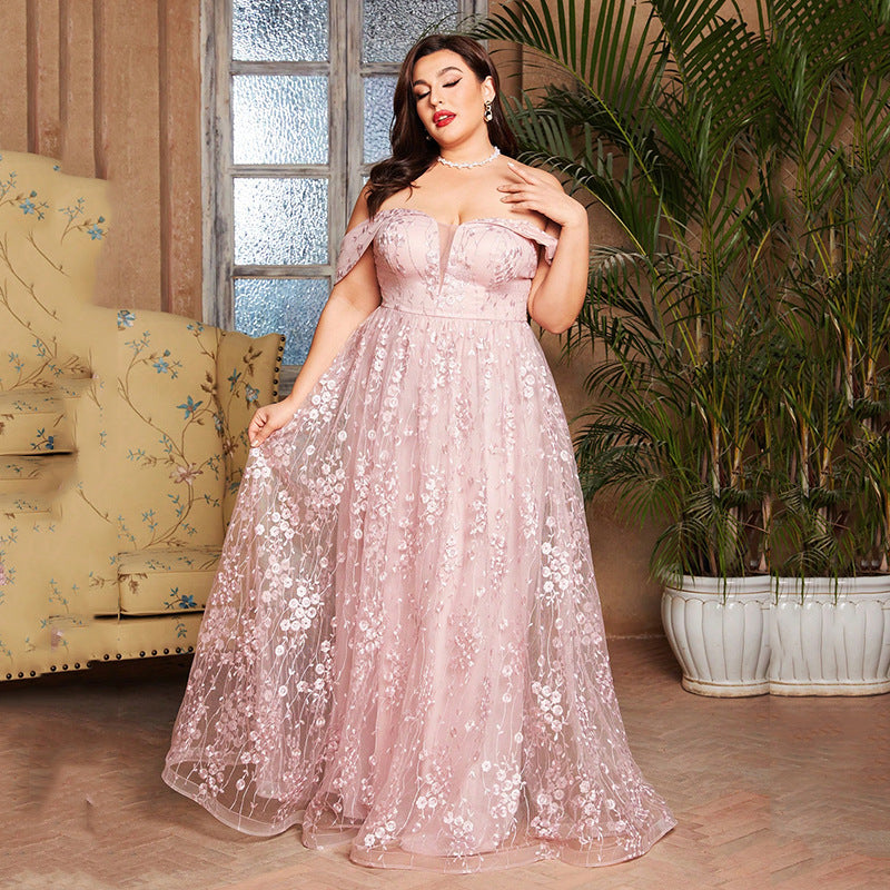 Female Ceremony Girl Plus Size Dress
