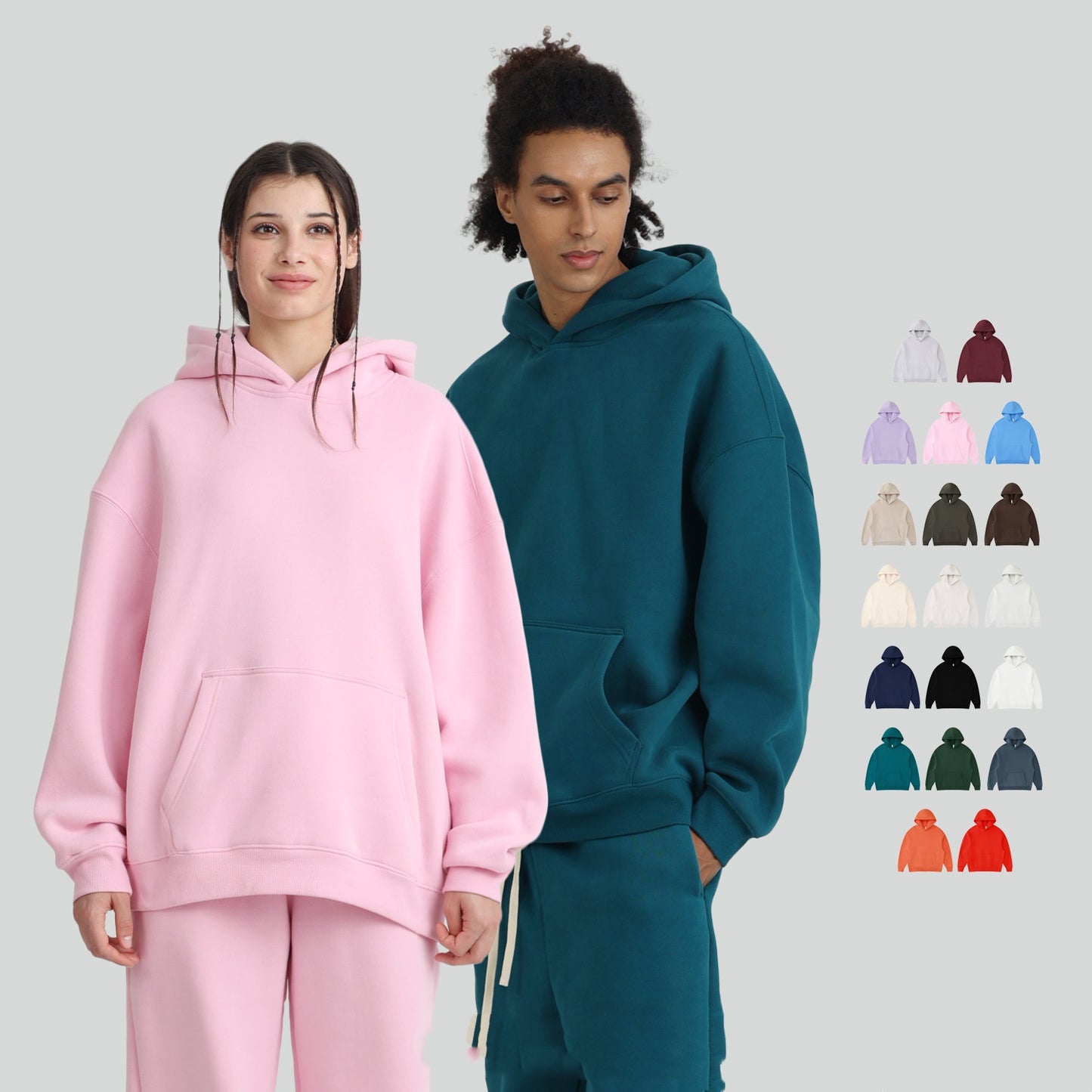 Loose-fitting Large Size Plus Velvet Thickened Hooded Sweatshirt