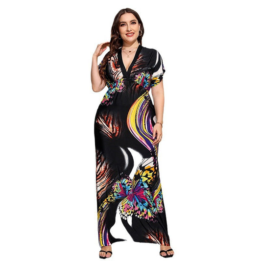 Extra Large Extra Long Mopping Holiday Beach Dress