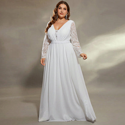 Formal Dress Plus Size Long Sexy Loose Waist Dress For Prom Party Wedding