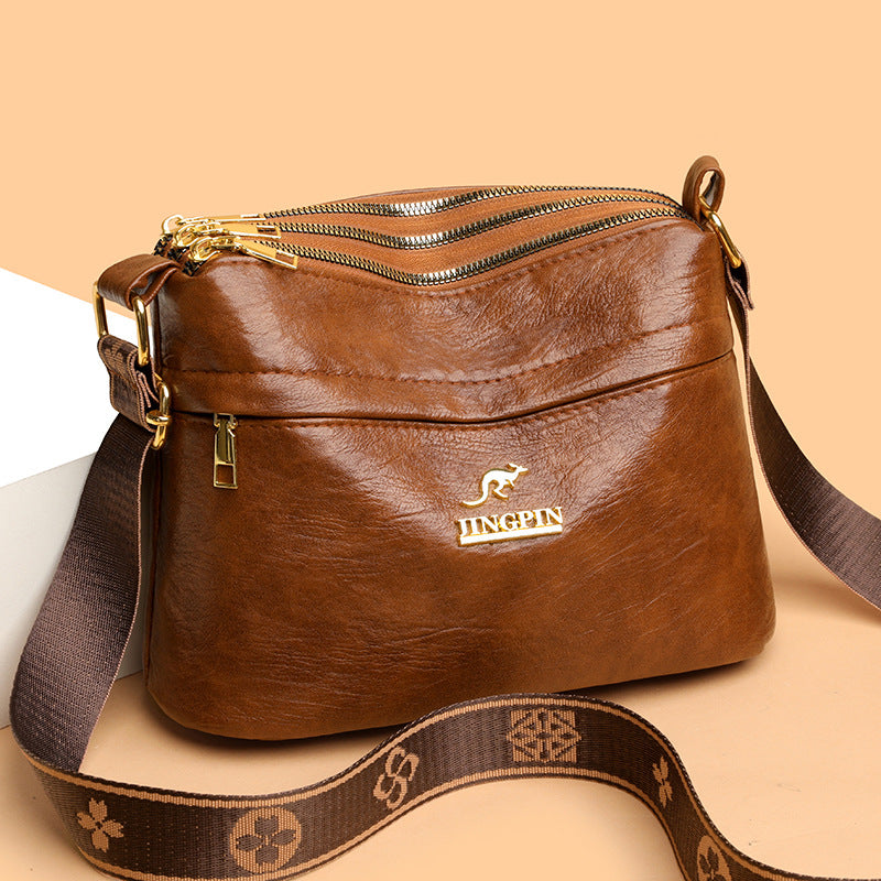 Large Capacity Multi Compartment Cross Body Bag Casual All-matching