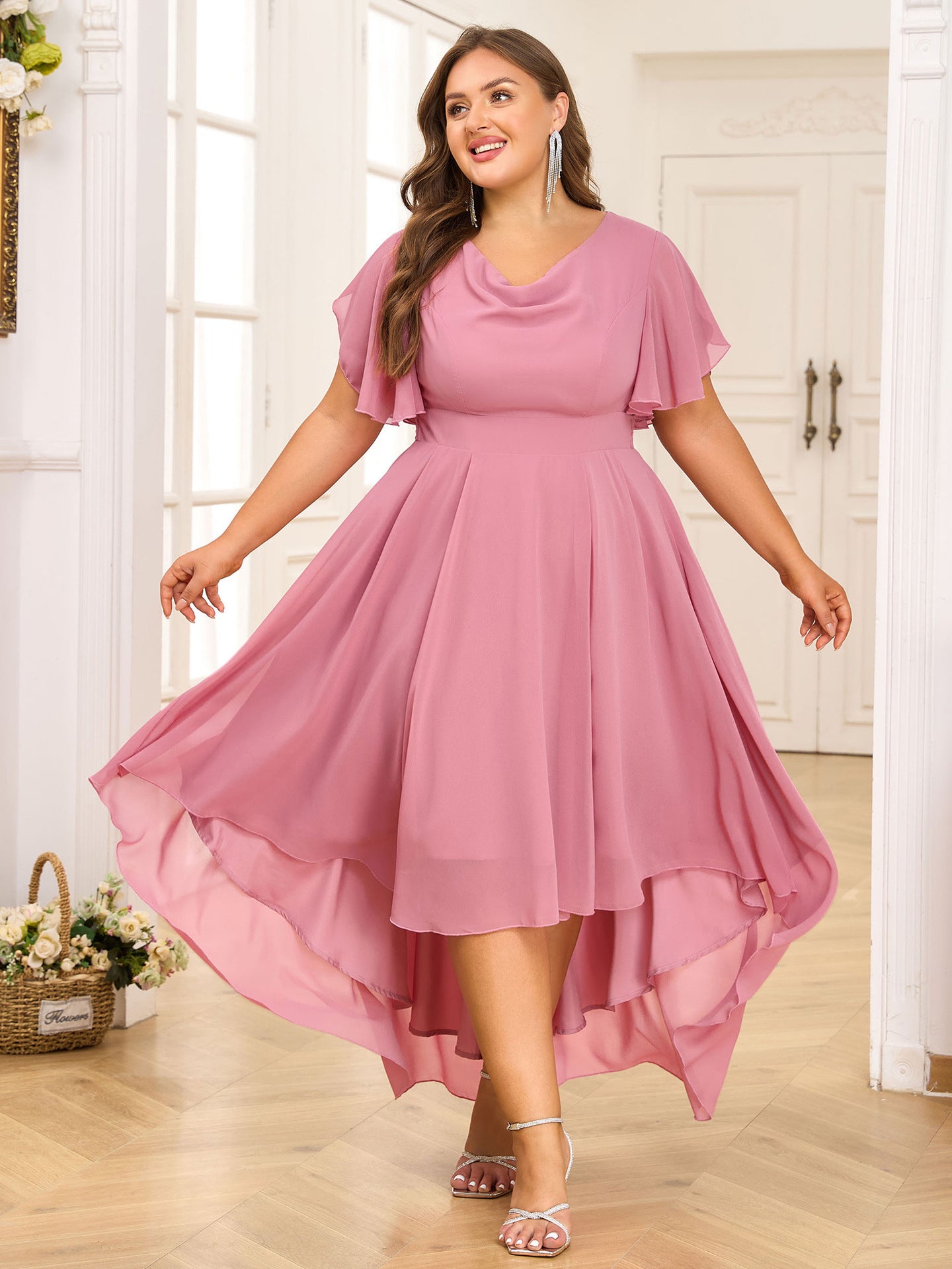Chiffon Plus Size Women's Dress