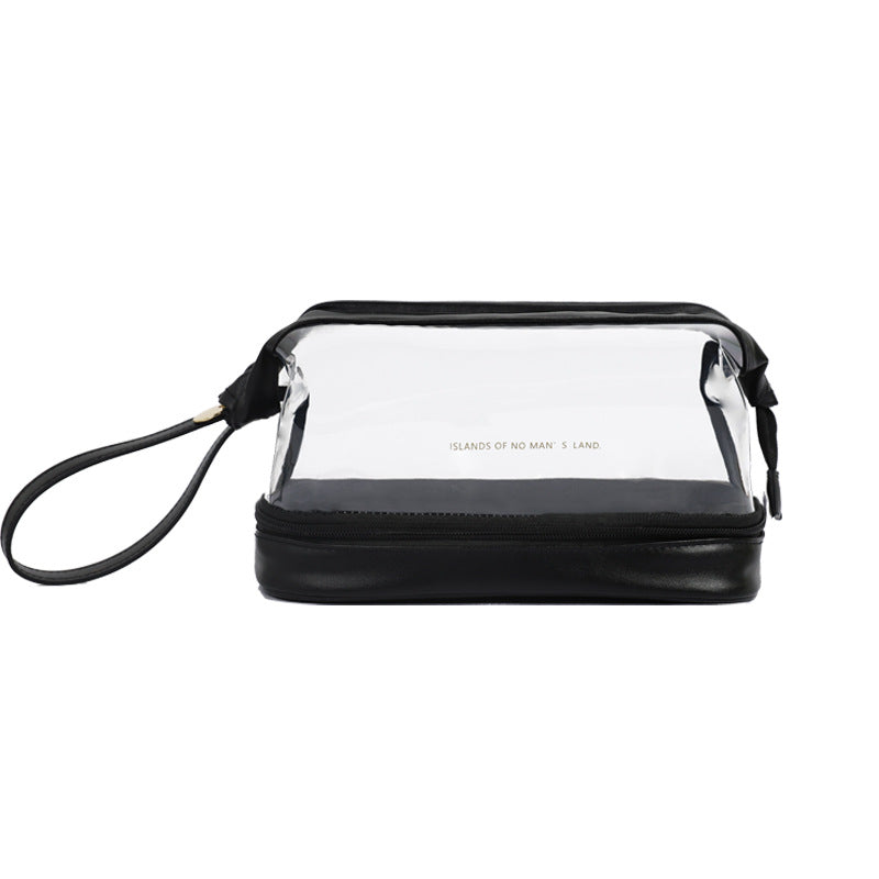 Double Layer Cloud Transparent Steel Wire Cosmetic Bag