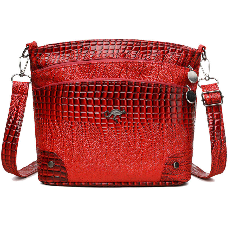 Casual Multi-layer Mother Vintage Crossbody Women's Bag