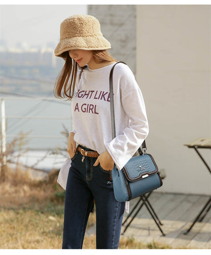 Women's Shoulder Crossbody Small Square Mother Bag Elegant