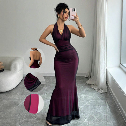 Women's Mesh Sleeveless Casual Dress