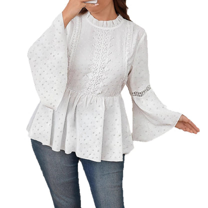 Women's Solid Color Casual Fashion Long Sleeve Shirt