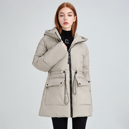 New, Versatile And Stylish Cotton-padded Jacket With A Hood