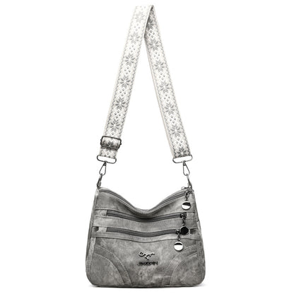 One-shoulder Soft Leather Tote All-match Women's Bag For The Middle-aged