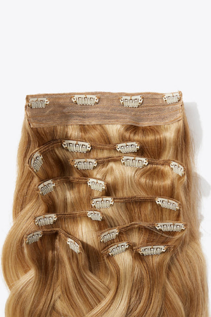 18''140g #10 Natural Straight Clip-in Hair Extensions Human Hair