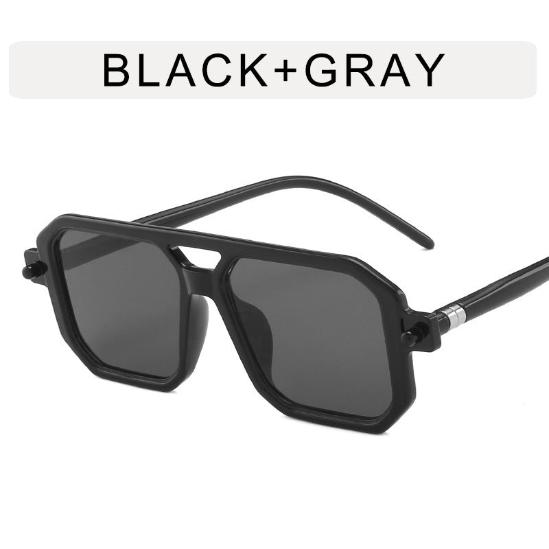 Fashionable Double-beam Polygonal Sunglasses For Women