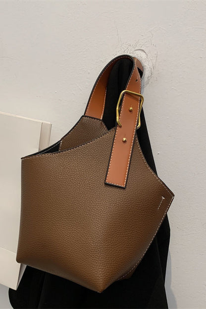 Fashion PU Leather Bucket Bag