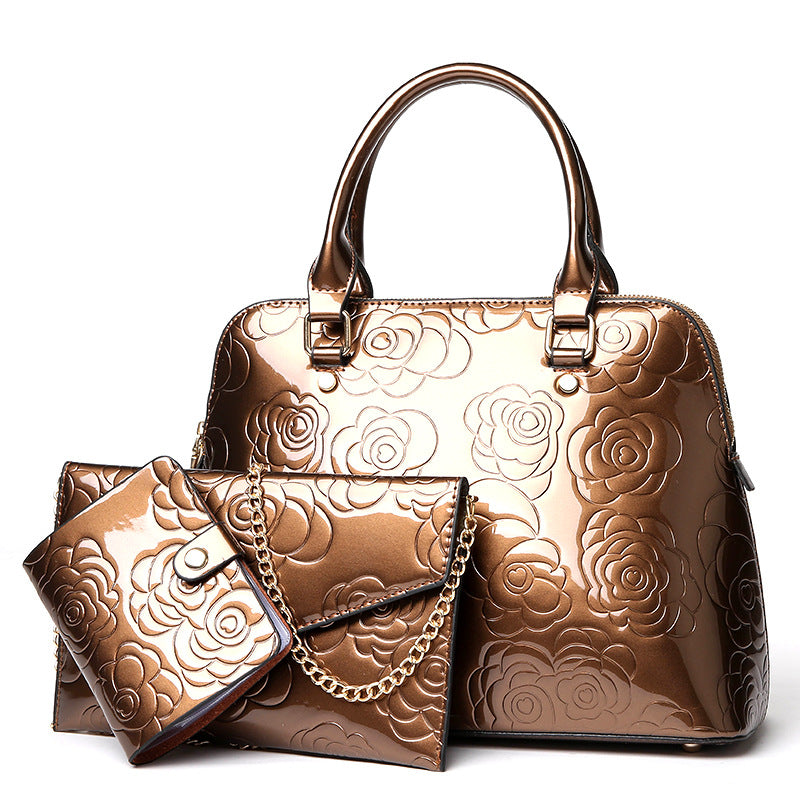 Fashion embossed shell bag portable picture bag