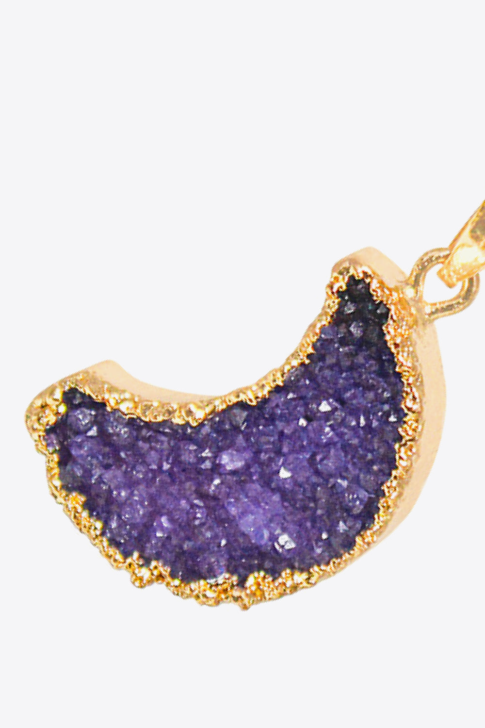 Moon Druzy Pendant