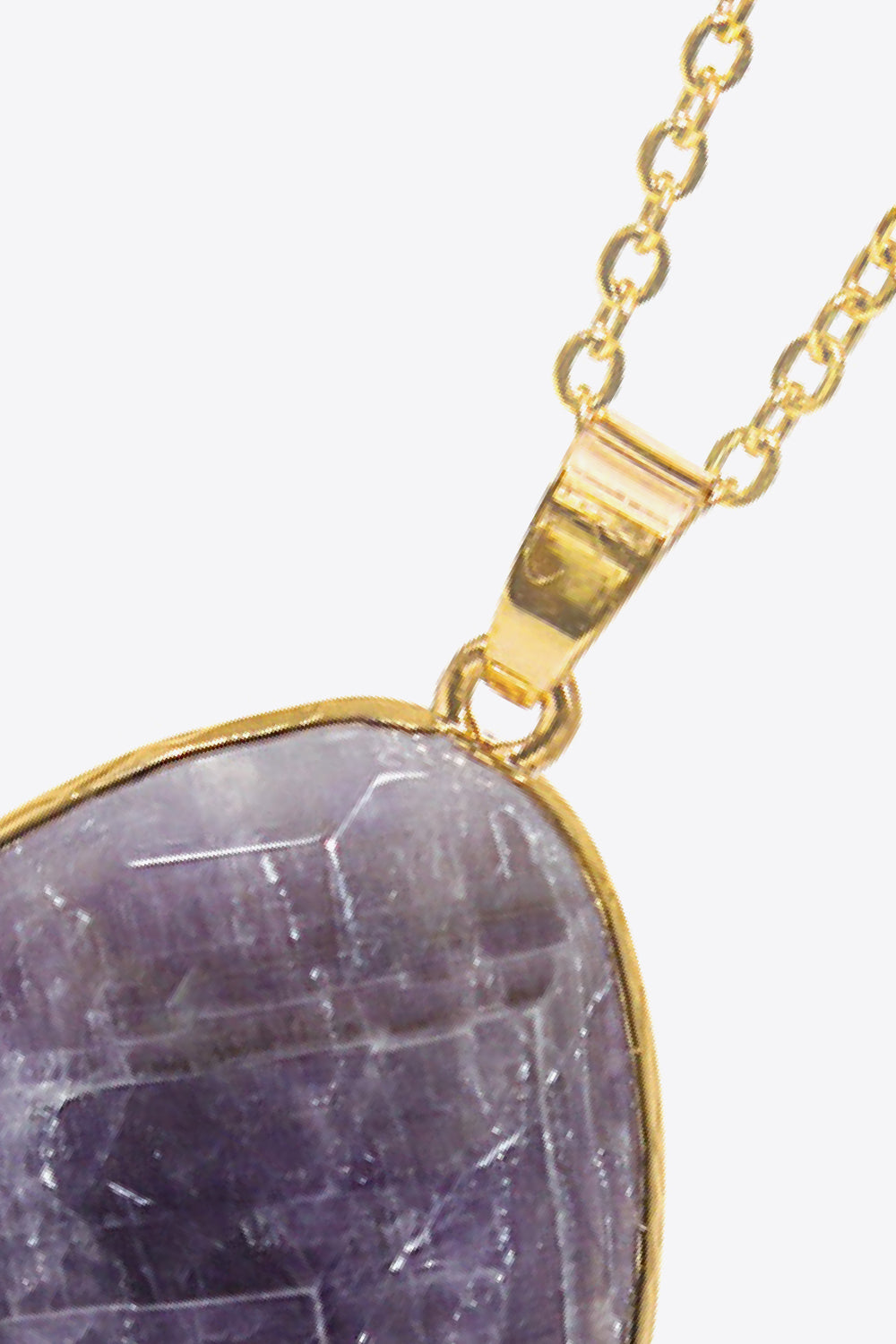 Contrast Teardrop Crystal Pendant