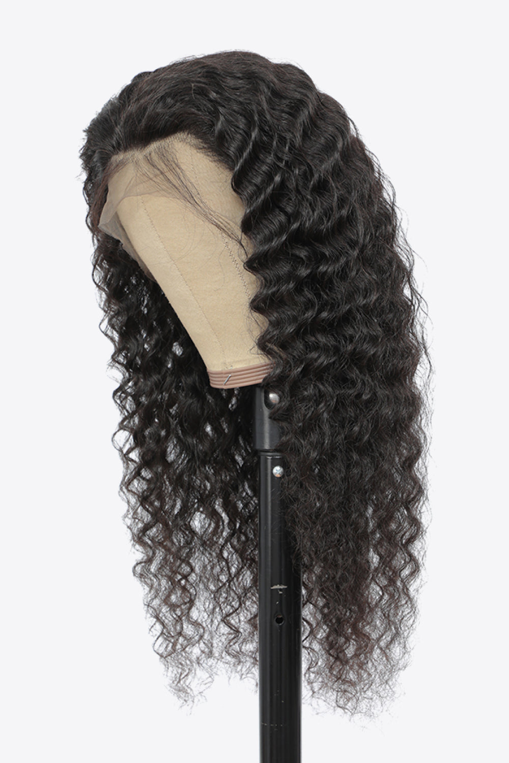 20” 13*4“ Lace Front Curly Wigs Human Virgin Hair in Natural Color 150% Density