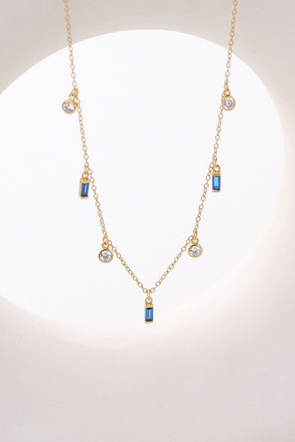 18K Gold Plated Multi-Charm Chain Necklace