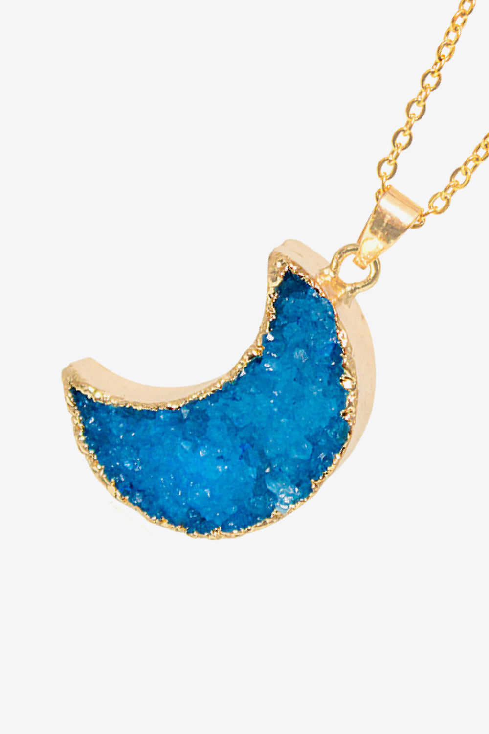 Moon Druzy Pendant